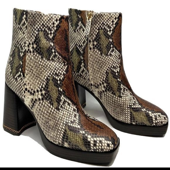 New Tory Burch Ruby Block Heel Bootie ASPEN MULTI‎ - Picture 4 of 4